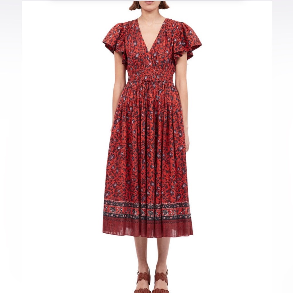 ULLA JOHNSON lyria midi dress Sz 8